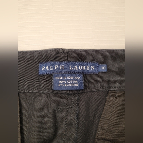 Ralph Lauren Blue Label Flare Leg Black Pants sz 10 - Picture 3 of 10